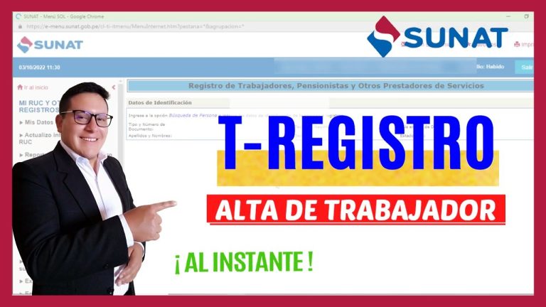 Guía completa: Cómo registrar a un trabajador en el T-Registro en Perú – Paso a paso