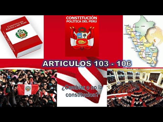 Todo lo que debes saber sobre el artículo 103 de la Constitución Política del Perú: trámites explicados