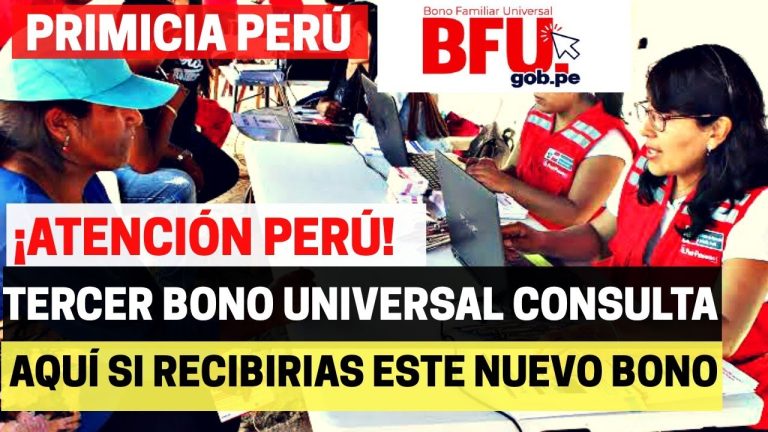 Todo lo que necesitas saber sobre el tercer bono en Perú: requisitos, trámites y fechas