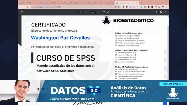 Todo lo que necesitas saber sobre la certificación SPSS en Perú: requisitos, procesos y ventajas