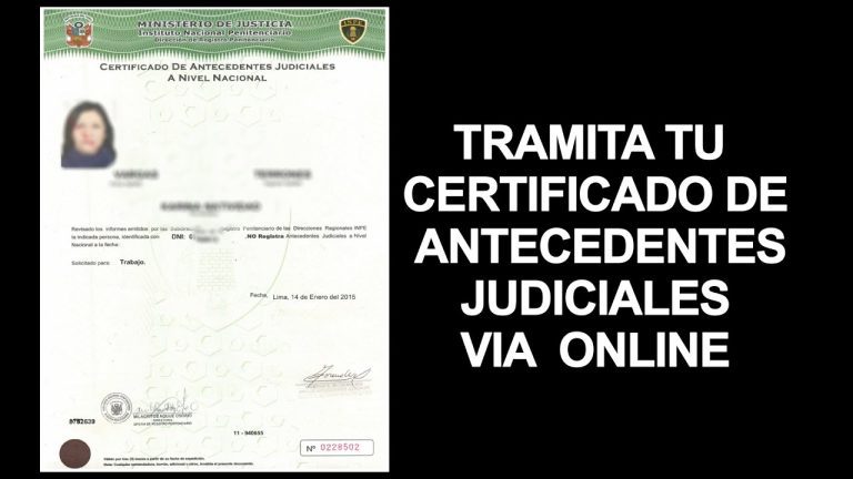 Todo lo que necesitas saber sobre el certificado de antecedentes judiciales nacionales en Perú: requisitos, trámite y vigencia