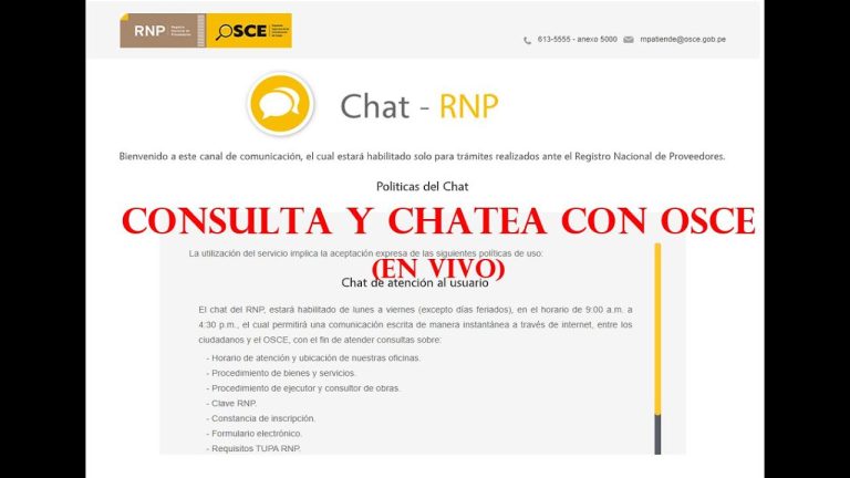 Guía completa para realizar trámites online: Descubre cómo utilizar el chat RNP en Perú