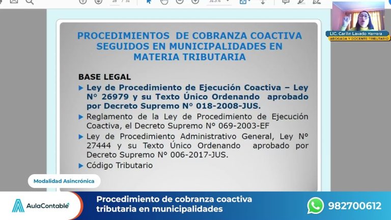 Todo lo que debes saber sobre la cobranza coactiva municipal en Perú: Trámites y procedimientos