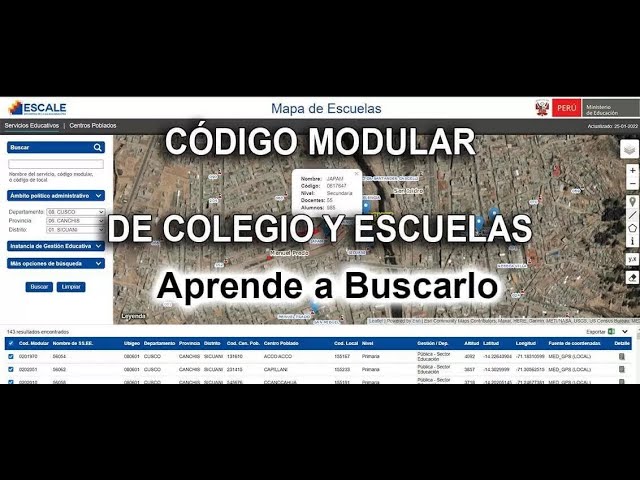 Guía paso a paso: Cómo sacar el código modular de un colegio en Perú