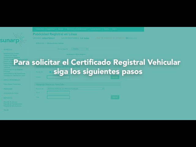 Todo lo que necesitas saber sobre el acta de registro vehicular en Perú: requisitos y procedimiento explicados paso a paso