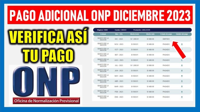 Todo lo que necesitas saber sobre el pago de ONP en diciembre en Perú: fechas, requisitos y trámites