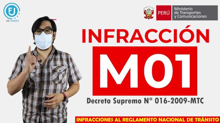 Todo lo que necesitas saber sobre la infracción L01 en Perú: trámites, multas y consejos
