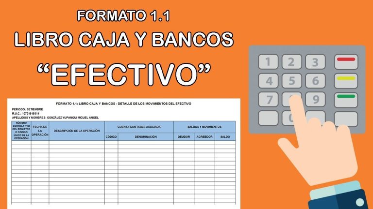 Guía completa de formato 1.1 libro caja y bancos: todo lo que necesitas para tus trámites en Perú