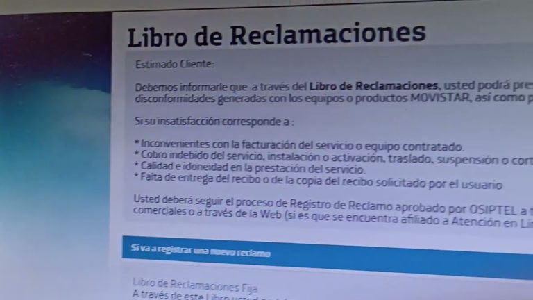 Todo lo que necesitas saber sobre el libro de reclamaciones de Movistar en Perú: ¿cómo usarlo y cuáles son tus derechos?