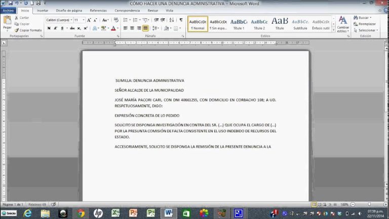 Guía completa para redactar un modelo de denuncia escrita en Perú: Paso a paso y ejemplos