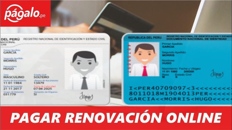 Todo lo que necesitas saber para pagar la renovación del DNI en Perú: trámites y requisitos
