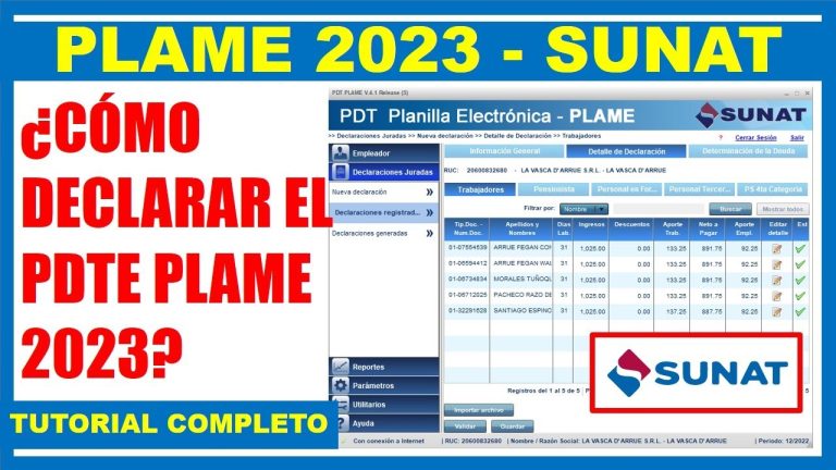 Guía completa sobre el PDT 601 PLAME: Cómo realizar este trámite en Perú sin complicaciones