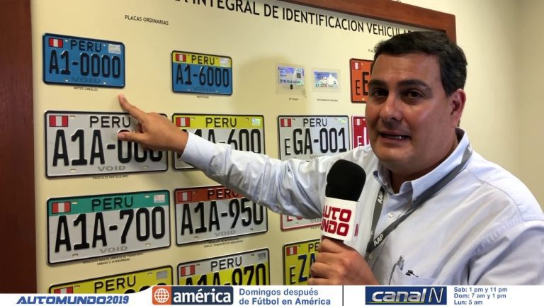 Todo lo que necesitas saber sobre las placas laterales de vehículos en Perú: trámites, requisitos y consejos