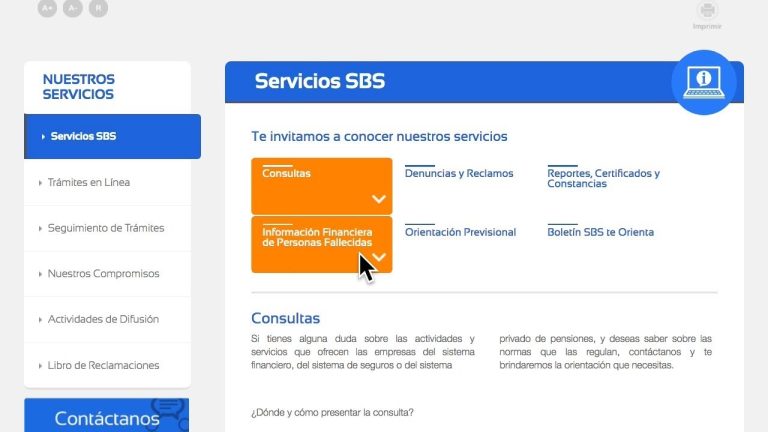 Todo lo que necesitas saber sobre el portal de la SBS en Perú: trámites, consultas y más