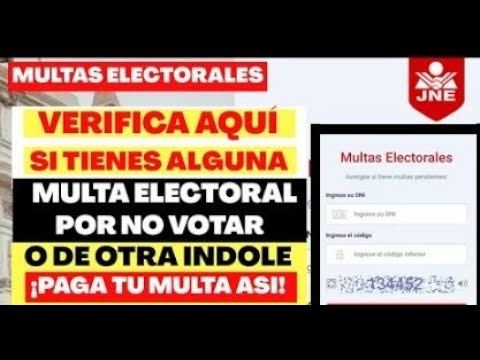 ¿Cómo Saber Si Tengo Multas Electorales en Perú? Guía Completa para Verificar tus Multas Electorales
