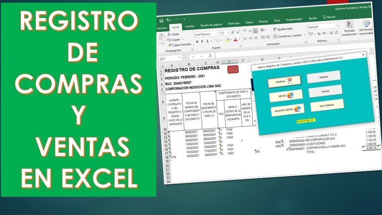 Registro de Compras en Excel: Todo lo que Necesitas para Organizar tus Trámites en Perú
