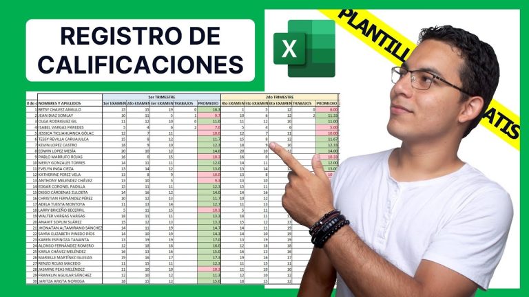 Guía paso a paso para el registro de notas en Excel en Perú: ¡Simplifica tus trámites escolares!