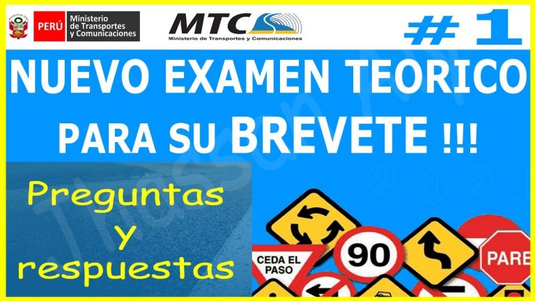 Todo lo que necesitas saber sobre el examen de reglas del Ministerio de Transportes en Perú: trámites y requisitos