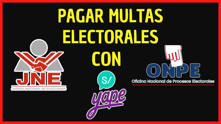 Guía completa: Cómo pagar las multas electorales en Perú | Trámites al alcance de tu mano