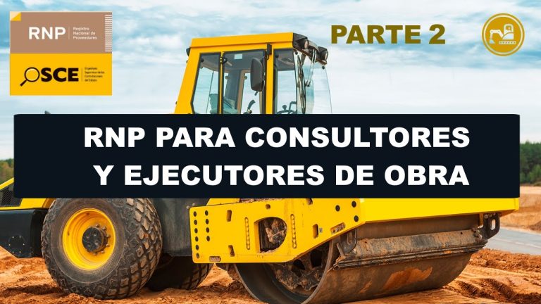 ¿Buscas un RNP Consultor de Obras en Perú? Descubre los Trámites y Requisitos Necesarios Aquí