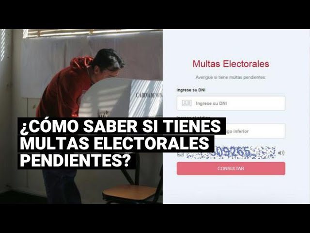 ¿Tienes multas electorales en Perú? Aprende cómo verificarlas en pocos pasos