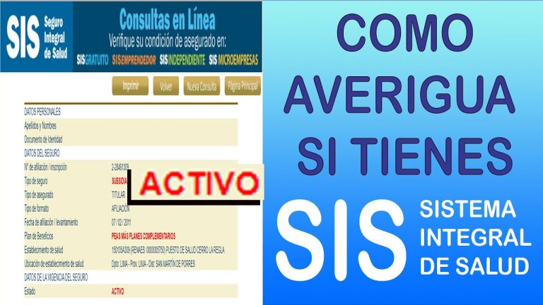 Todo lo que necesitas saber sobre la consulta de seguro SIS en Perú: guía completa