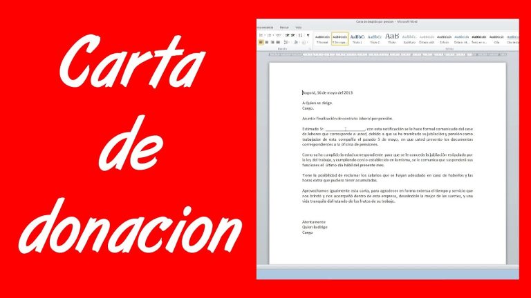Descarga gratis el modelo de solicitud de donación en Word – Trámites en Perú
