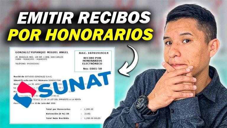 Todo lo que necesitas saber sobre los recibos por honorarios en Sunat RUC en Perú