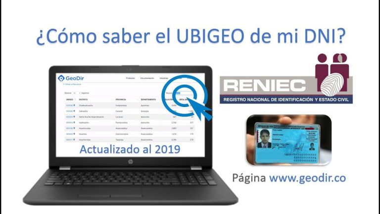 Todo lo que necesitas saber sobre el UBIGEO de RENIEC en Perú: Trámites, Consultas y Actualizaciones
