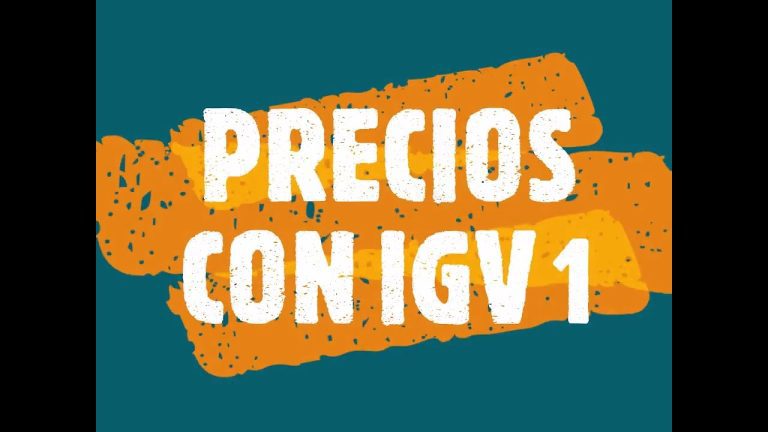 Entérate de todo sobre el valor de venta y precio de venta IGV en Perú: guía completa