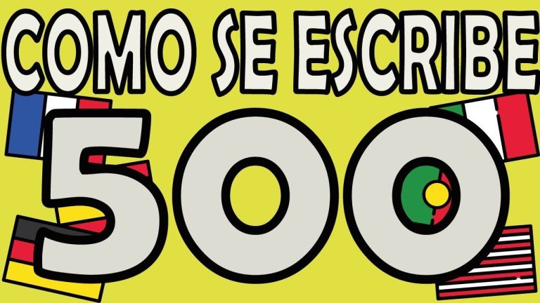 ¿Cómo se escribe 500? Aprende la forma correcta en el español peruano