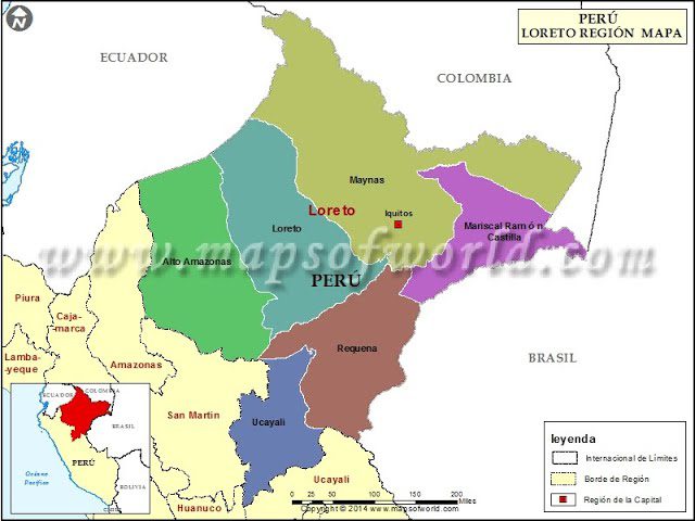 Todo lo que necesitas saber sobre el mapa del departamento de Loreto en Perú: trámites y servicios