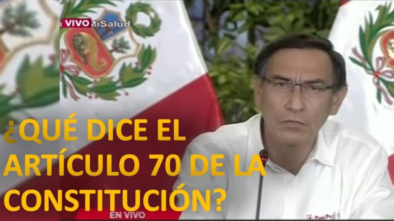 Conoce todo sobre el Artículo 70 de la Constitución Política del Perú | Guía Completa y Trámites