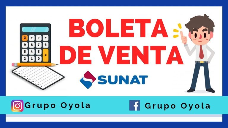 Todo lo que necesitas saber sobre la boleta de venta Sunat en Perú: requisitos, tramitación y regulaciones