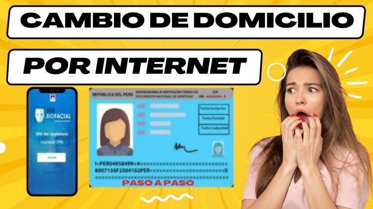 Reniec Cambio de Domicilio Online en Perú: Guía Paso a Paso para Realizar el Trámite en Línea