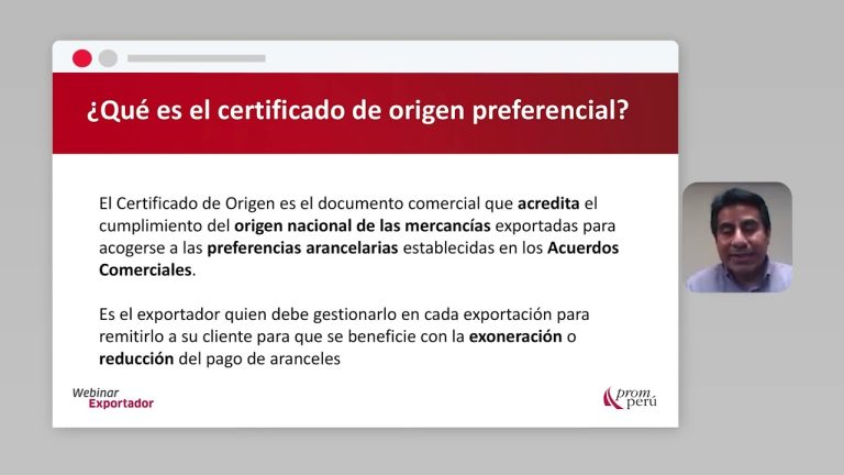 Todo lo que necesitas saber sobre el certificado de origen en Perú: trámites, requisitos y beneficios