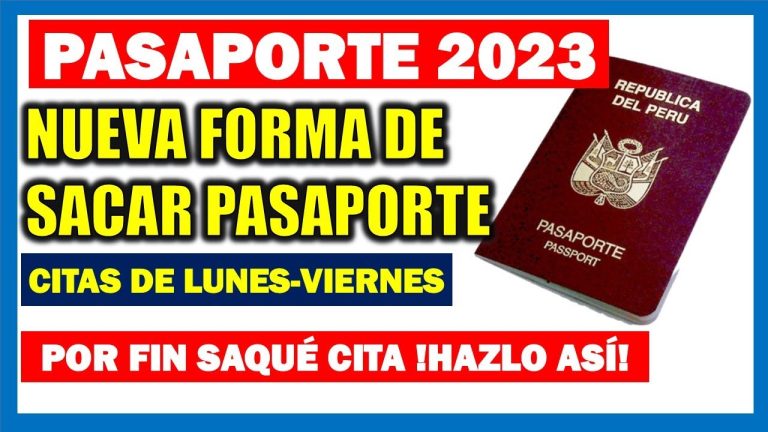 Guía completa para sacar cita para pasaporte en Lima: ¡Trámites rápidos y sencillos en Perú!