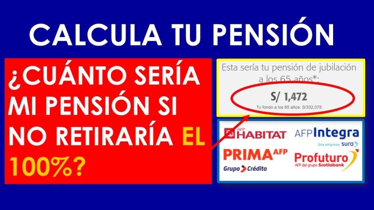 Guía completa: Cómo calcular tu pensión de jubilación en la AFP en Perú