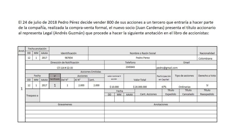 Guía paso a paso para llenar el libro de accionistas de una empresa en Perú: requisitos, formularios y procedimientos