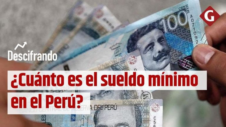 Descubre todo sobre el salario mínimo en Perú: ¿Cuánto se paga y cómo se determina?