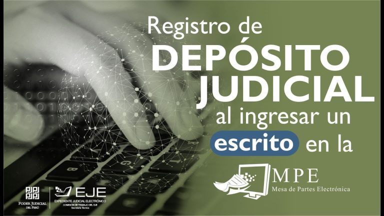Todo lo que necesitas saber sobre el depósito judicial electrónico en Perú: trámites, requisitos y procedimientos