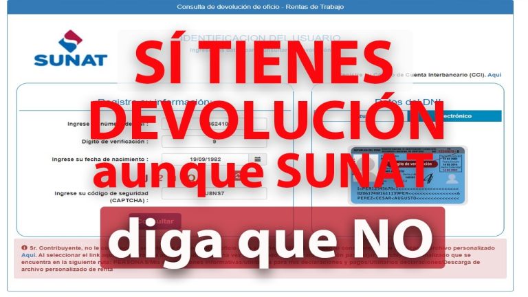 Todo lo que necesitas saber sobre la devolución Sunat: trámites y requisitos en Perú