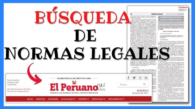 Encuentra en línea en Diario El Peruano de hoy: Normas Legales para tus trámites en Perú
