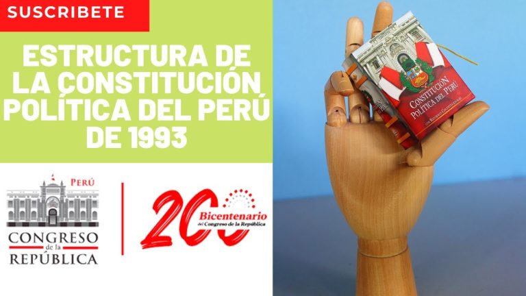 Guía completa de la estructura de la Constitución Política del Perú en formato PDF | Trámites simplificados en Perú