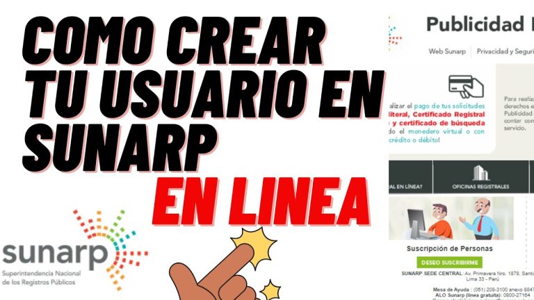 Todo lo que debes saber para registrar como usuario en Sunarp: Trámites Perú