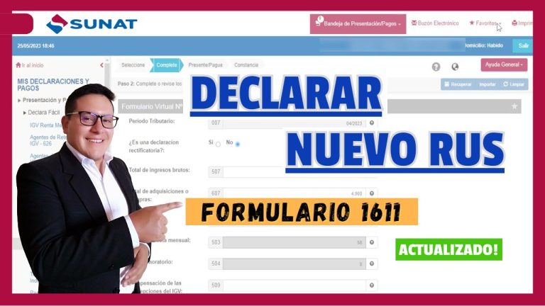 Todo lo que necesitas saber sobre el Formulario 1611 de SUNAT en Perú: guía completa de trámites