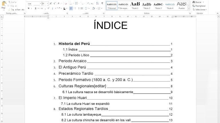 Guía completa sobre las partes de un índice: Todo lo que necesitas saber para realizar trámites en Perú