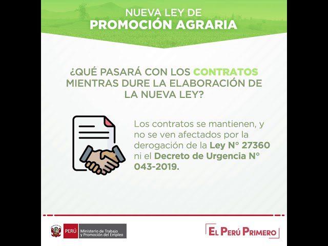Guía completa de la Ley de Promoción del Sector Agrario: Trámites clave en Perú