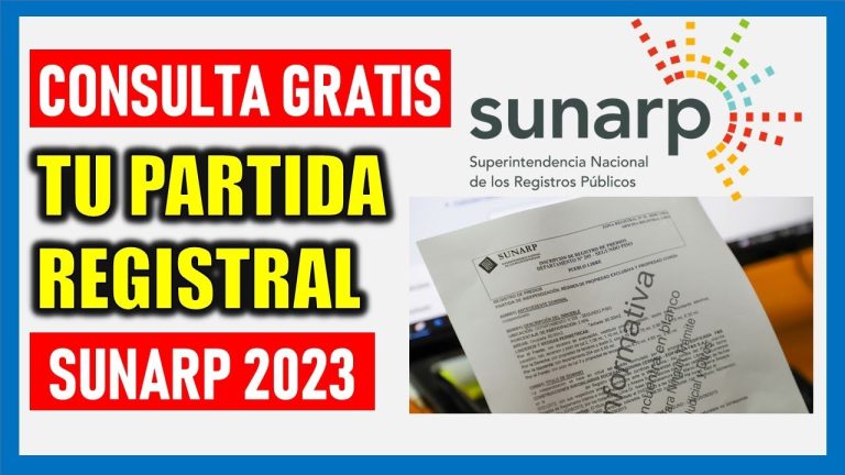 Descubre todo sobre la partida SUNARP: trámites, requisitos y procedimientos en Perú