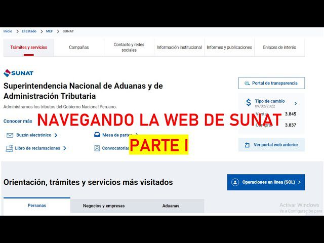 Todo lo que necesitas saber sobre la página web de la Sunat en Perú: trámites, servicios e información actualizada